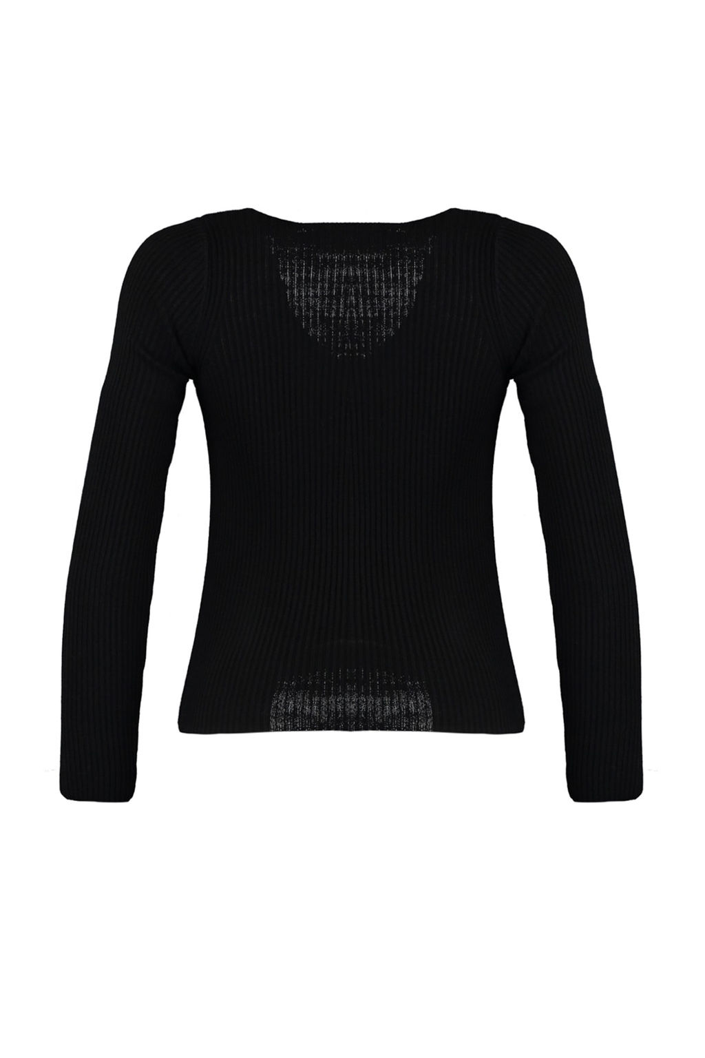 TRENDYOLMILLA Siyah Basic V Yaka Triko H?rka Triko H?rka TWOAW23HI0019  фото 8