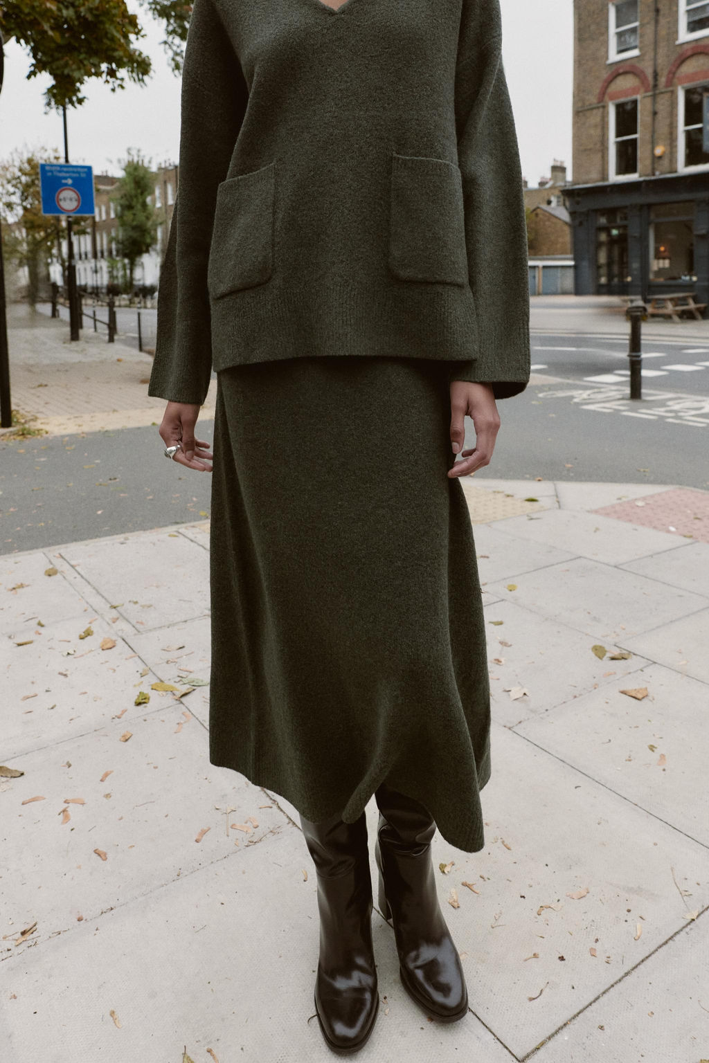 SOFT-TOUCH KNIT MIDI SKIRT - Zara фото 2
