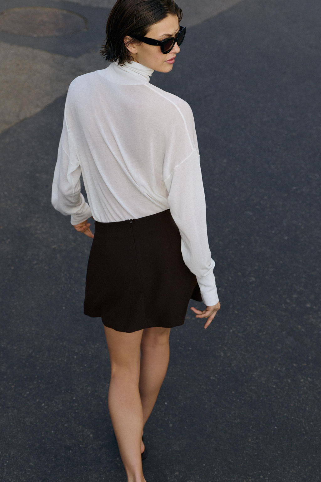 FALDA MINI TRABILLA / Marr?n - Zara фото 4