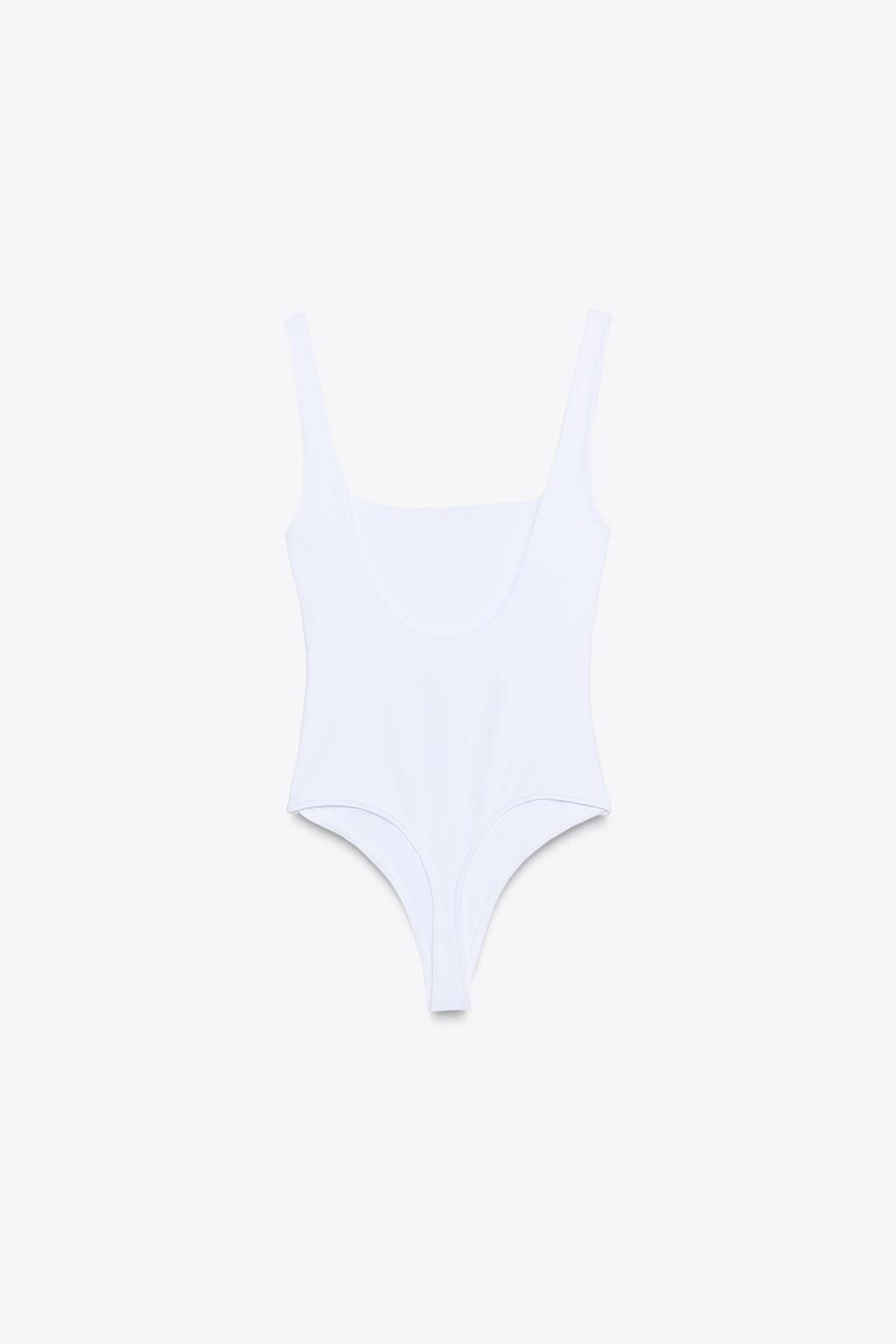 POLYAMIDE STRAPPY BODYSUIT - Zara фото 7