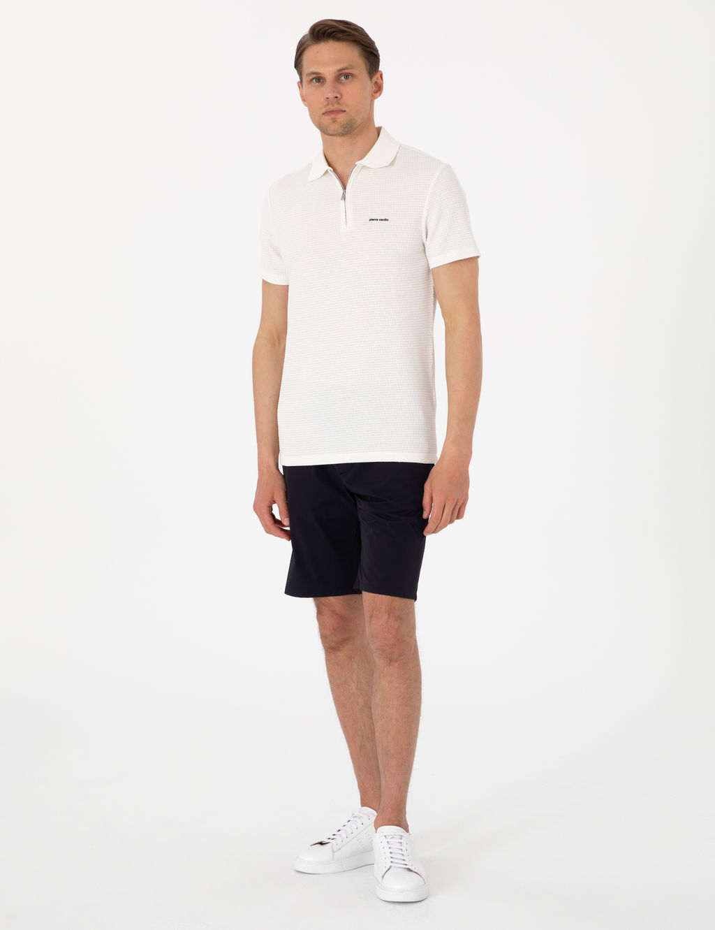 Lacivert Slim Fit Beli Lastikli Ba_c_kl_ Dokuma _ort