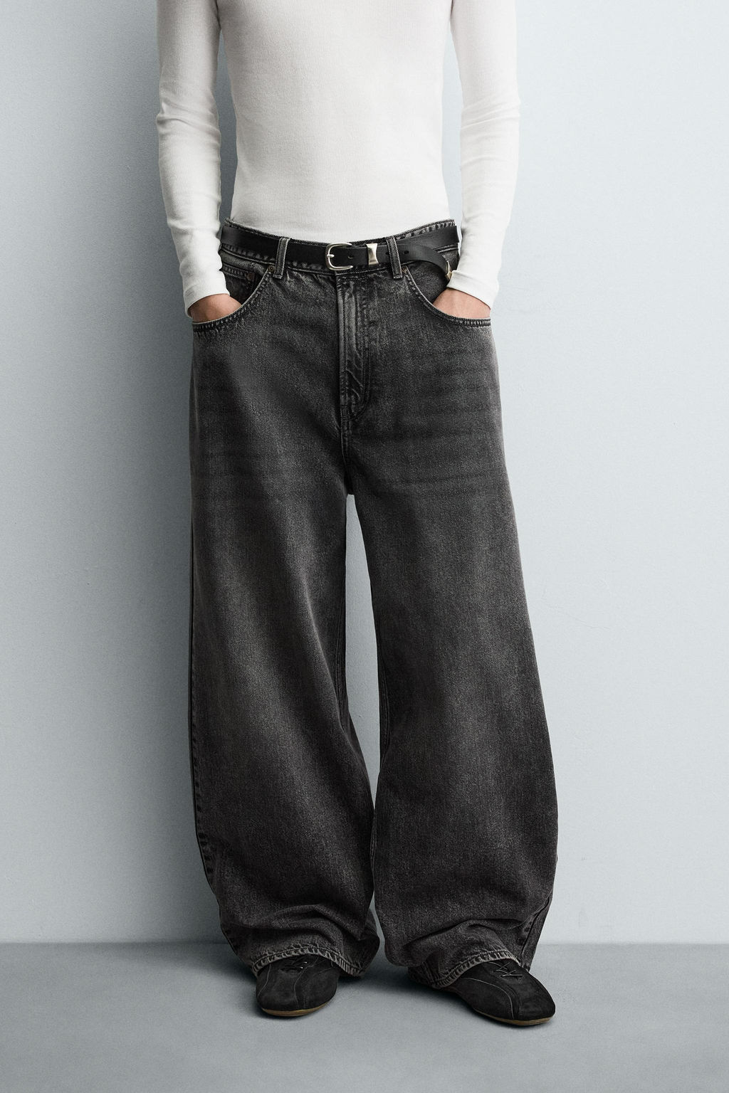 JEANS BAGGY FIT / Gris