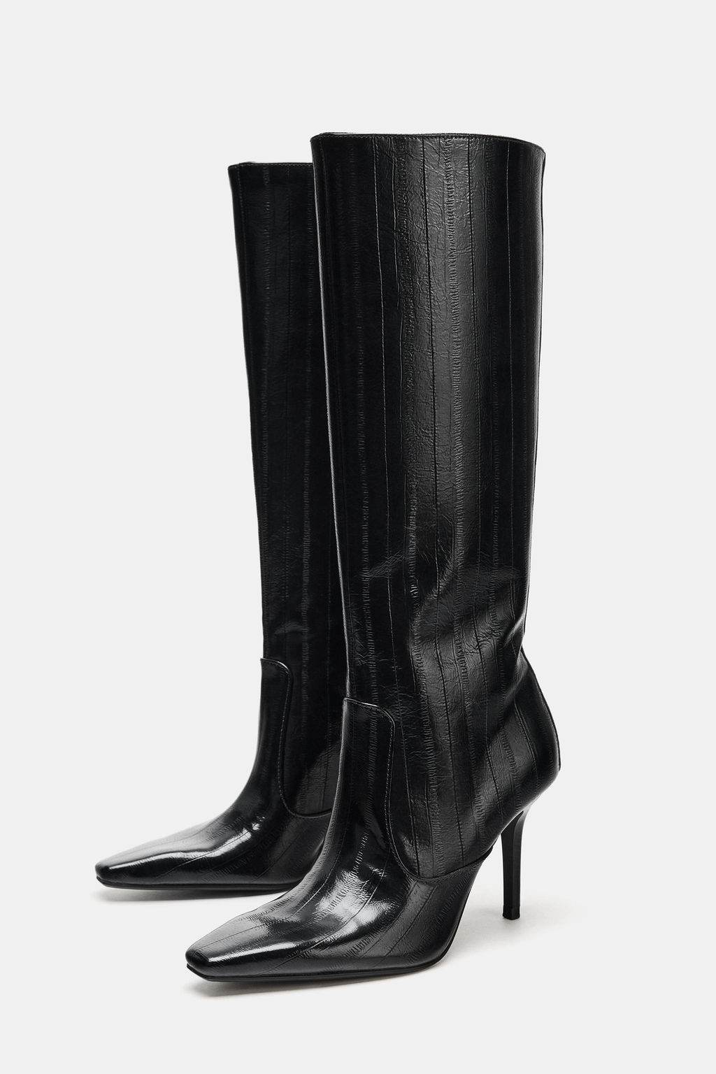 ENGRAVED HEEL BOOTS - Zara фото 3