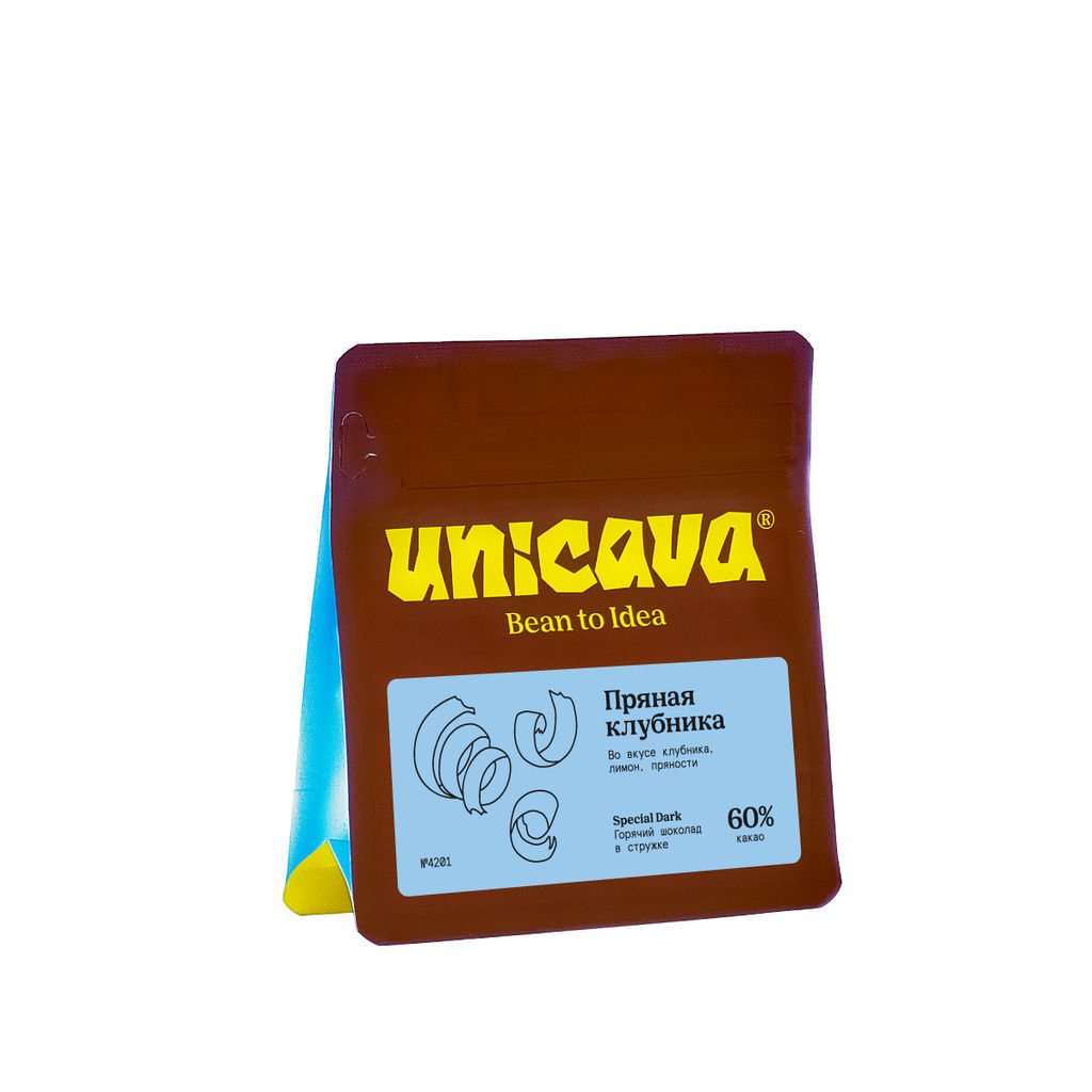 Пряная клубника, горячий шоколад 60 %