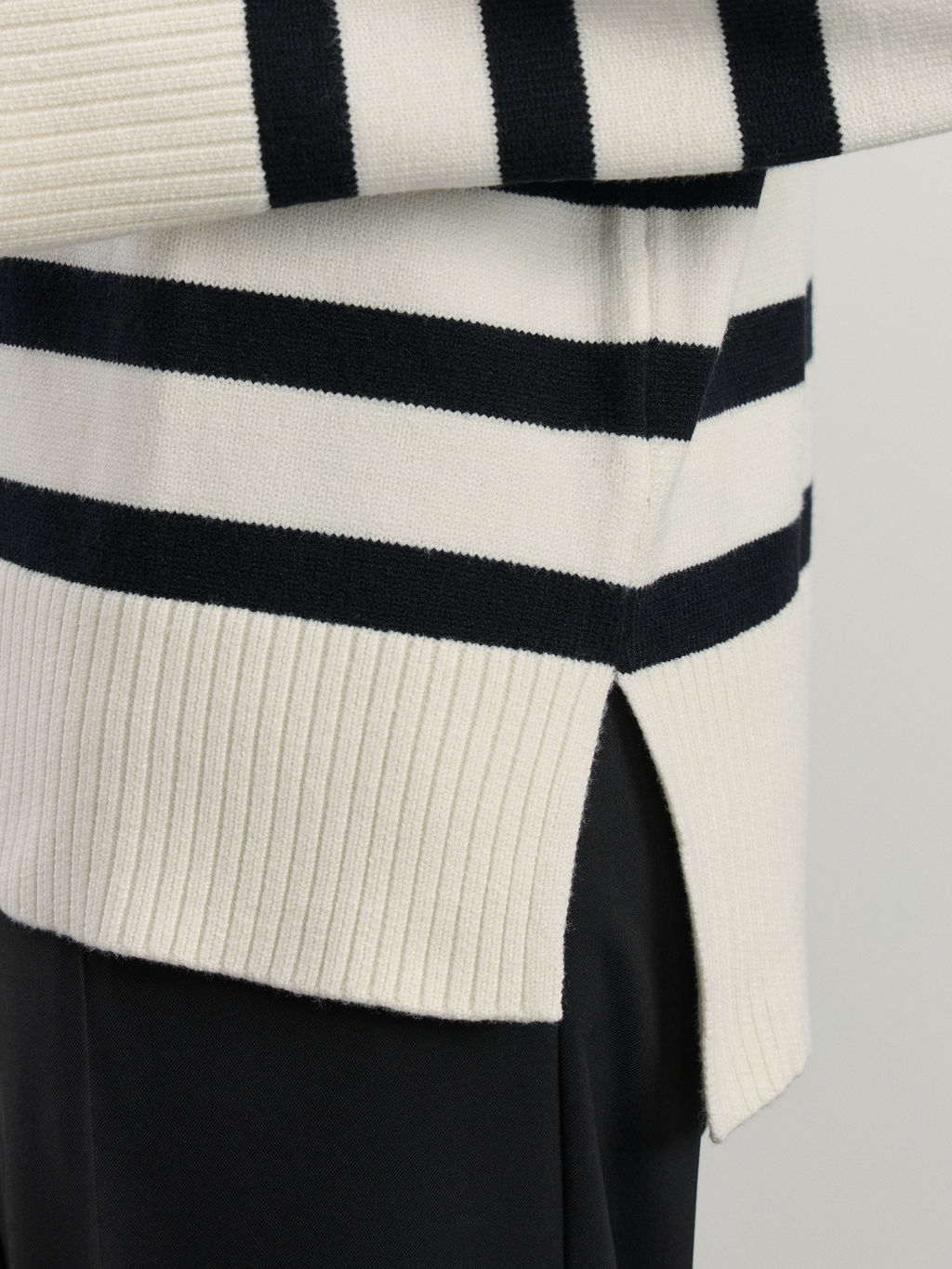 Джемпер на молнии в полоску / Zarina  фото 7