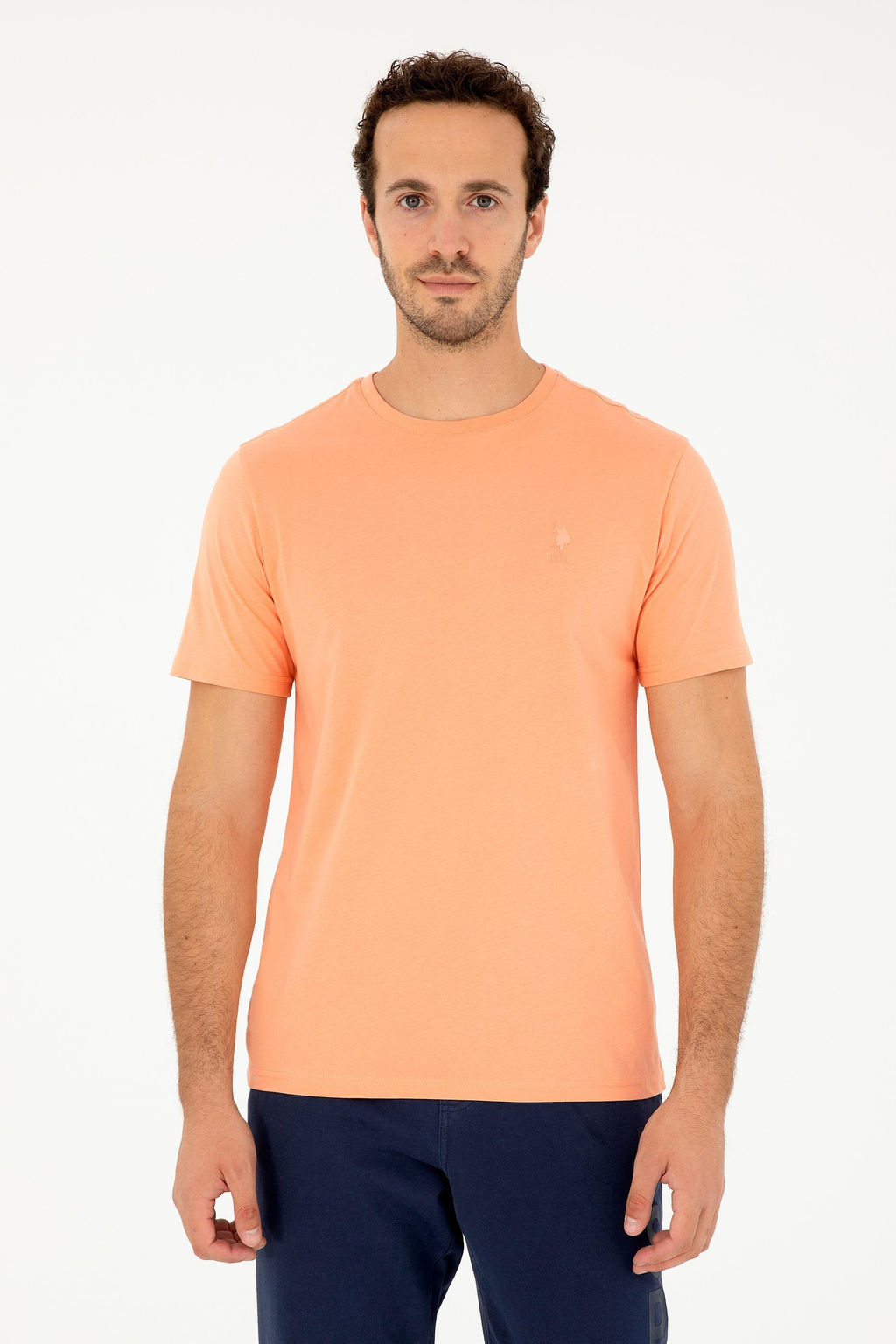 Мужская базовая футболка Salmon - U.s. polo assn фото 3