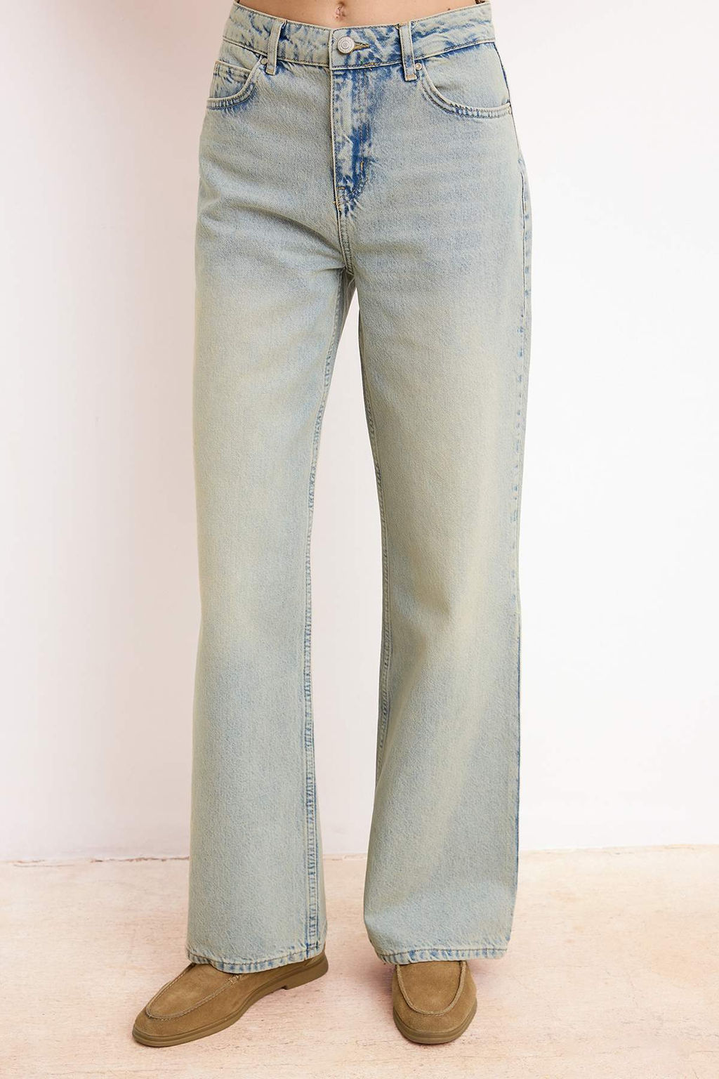 Mavi Yuksek Bel 100% Pamuk Wide Leg Genis Paca Jeans TWOSS26JE00126 - Trendyolmilla фото 5