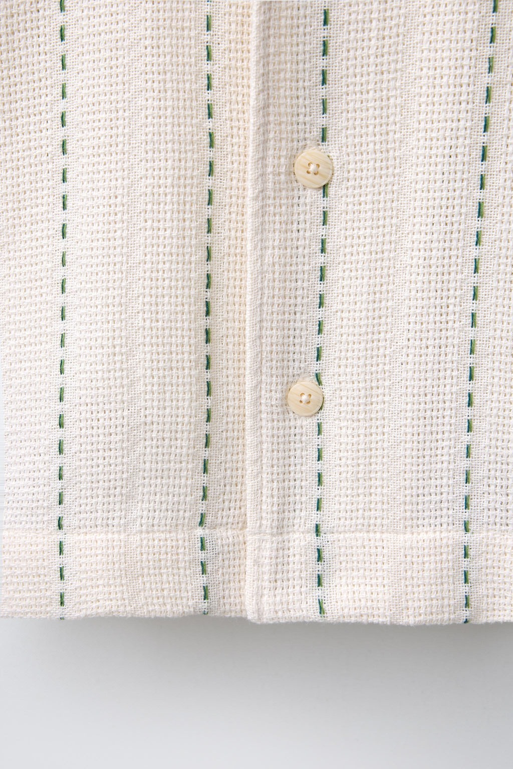 RUSTIC SHIRT WITH STRIPE EMBROIDERY - Zara фото 4