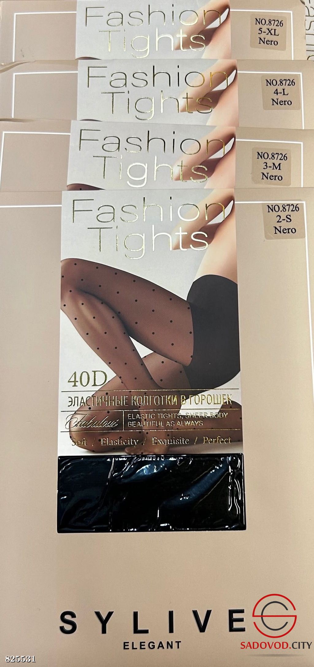 Капроновые колготки в горох 40den