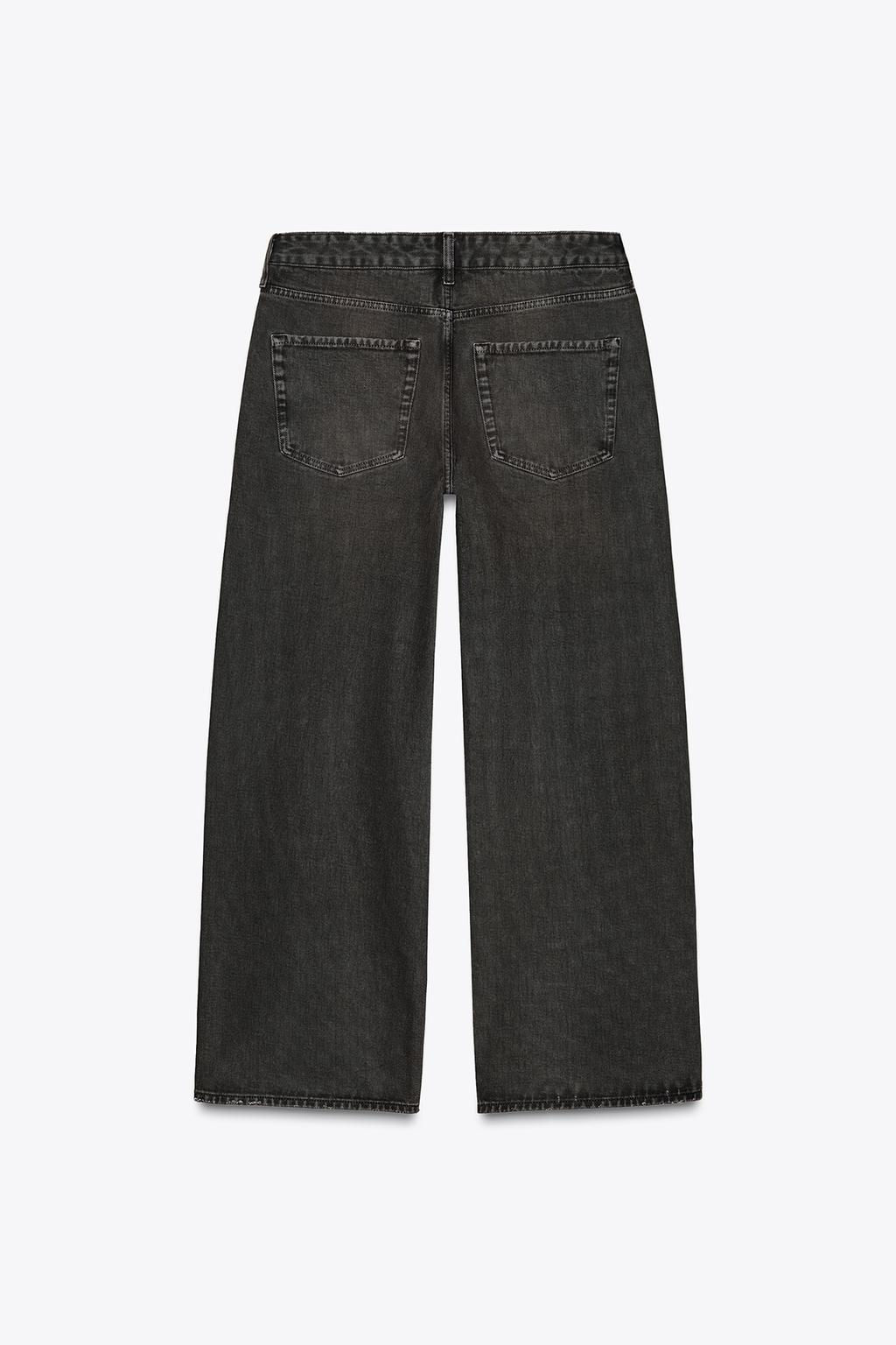 ZW COLLECTION STRAIGHT-LEG MID-RISE JEANS - Zara фото 3