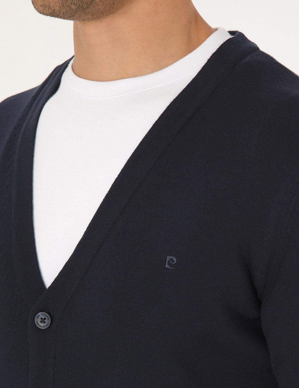 Lacivert Slim Fit Basic D__meli Triko H_rka - Pierre cardin фото 7