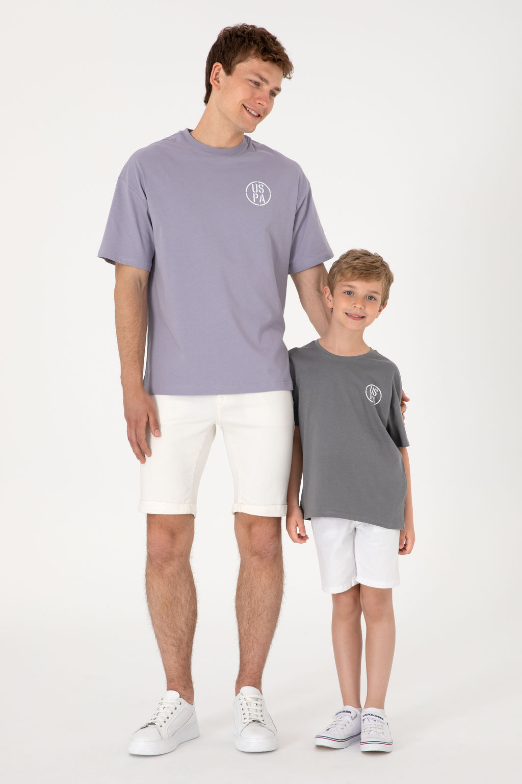 Erkek Гocuk Gri Oversize Bisiklet Yaka TiЕГrt - U.s. polo assn фото 3