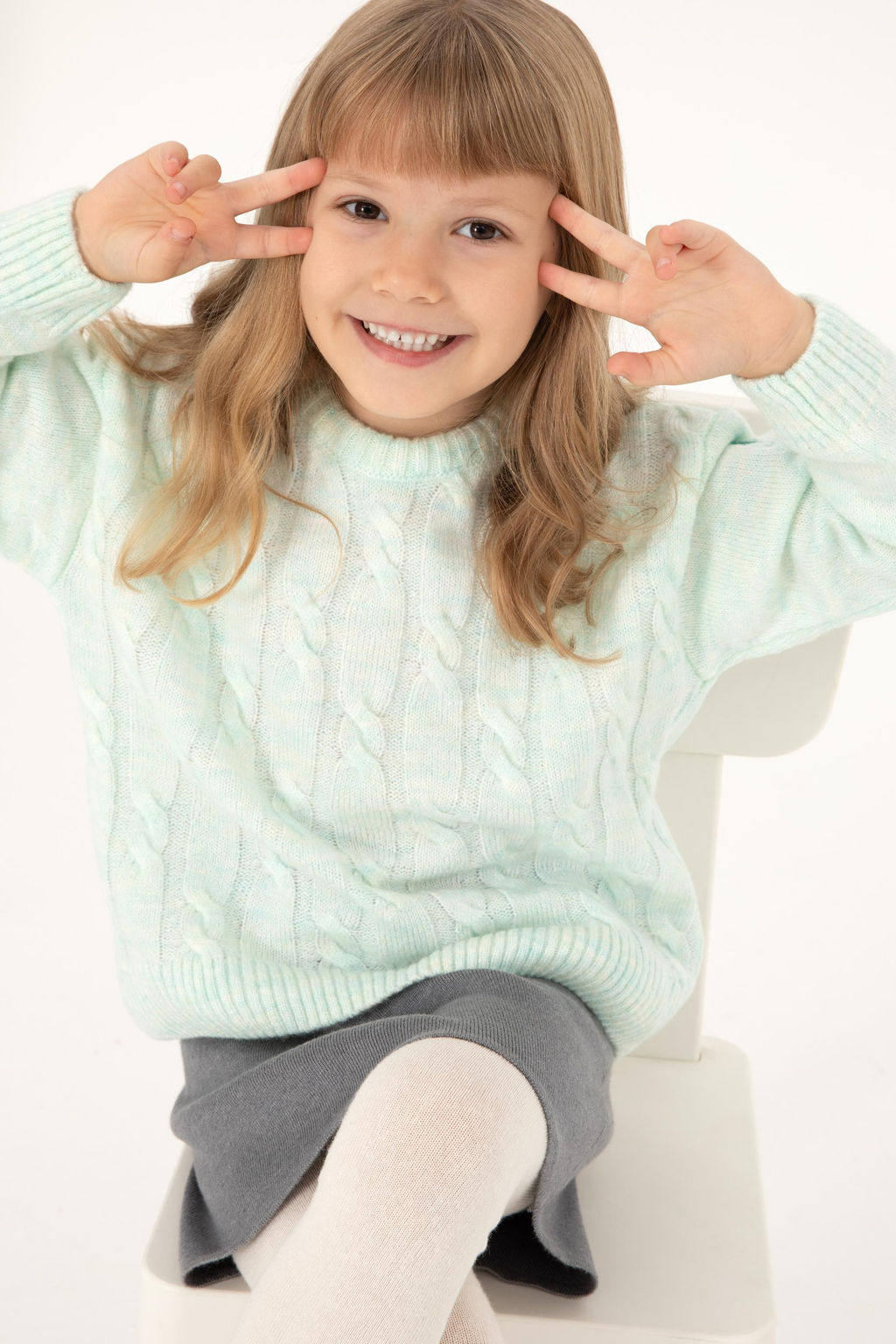 Свитер водно-зеленого цвета для девочек Неожиданная скидка в корзине - U.s. polo assn фото 2