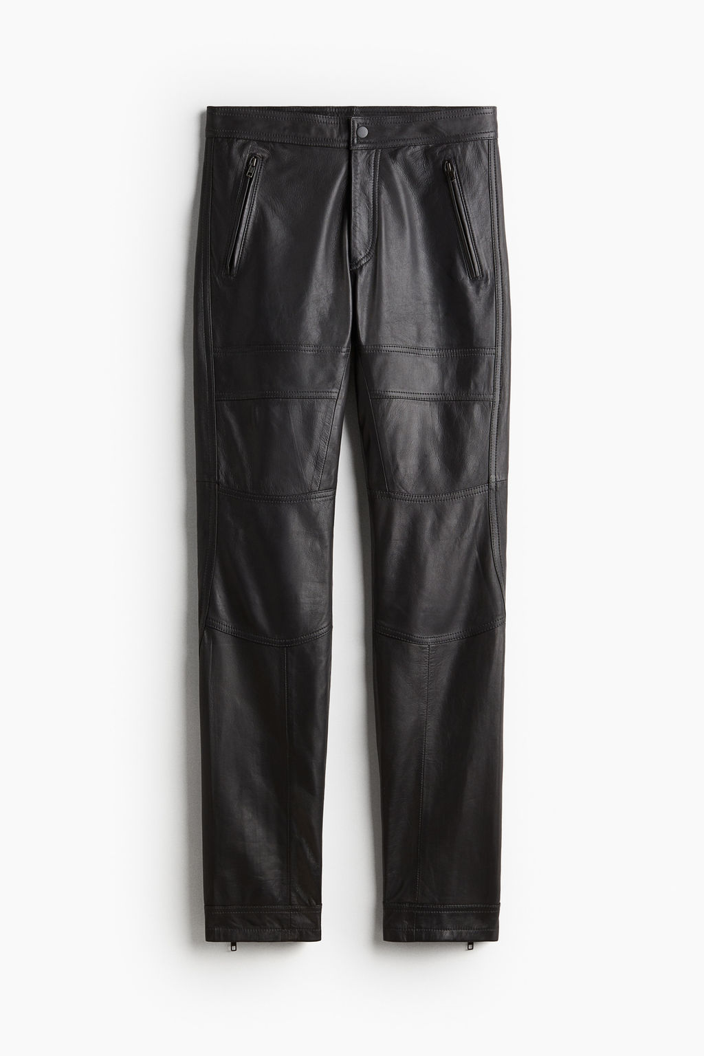 Pantalon motero de piel - H&m фото 8