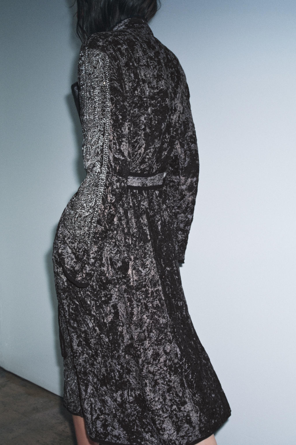 ZW COLLECTION LIMITED EDITION EMBROIDERED VELVET KIMONO - Zara фото 3