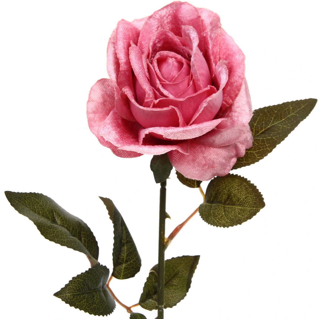 Цена за 2 шт. Искусственные цветы "FLOWERS MAGIC" 53см Роза розовая