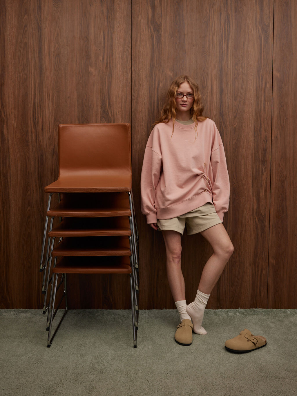 Шорты из 100% хлопка "Беж" женские