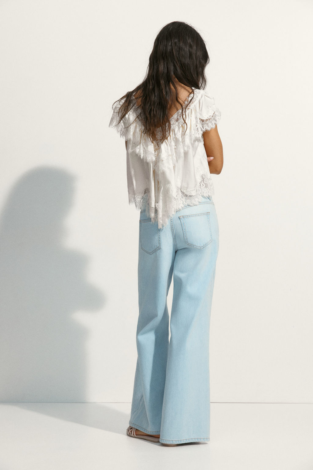 Wide High Waist Jeans - H&m фото 3