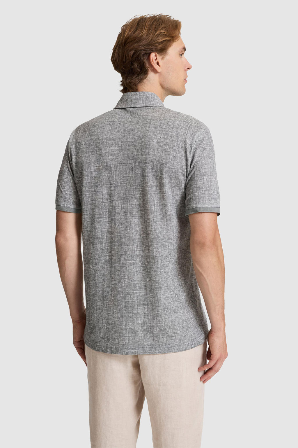 Erkek Gri Regular Fit Polo Yaka Ti__rt