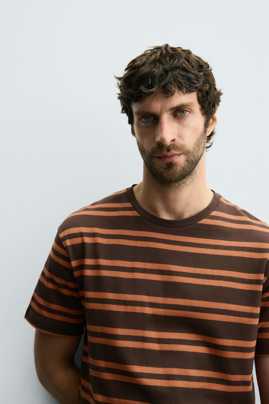 STRIPED JACQUARD T-SHIRT - Zara фото 5