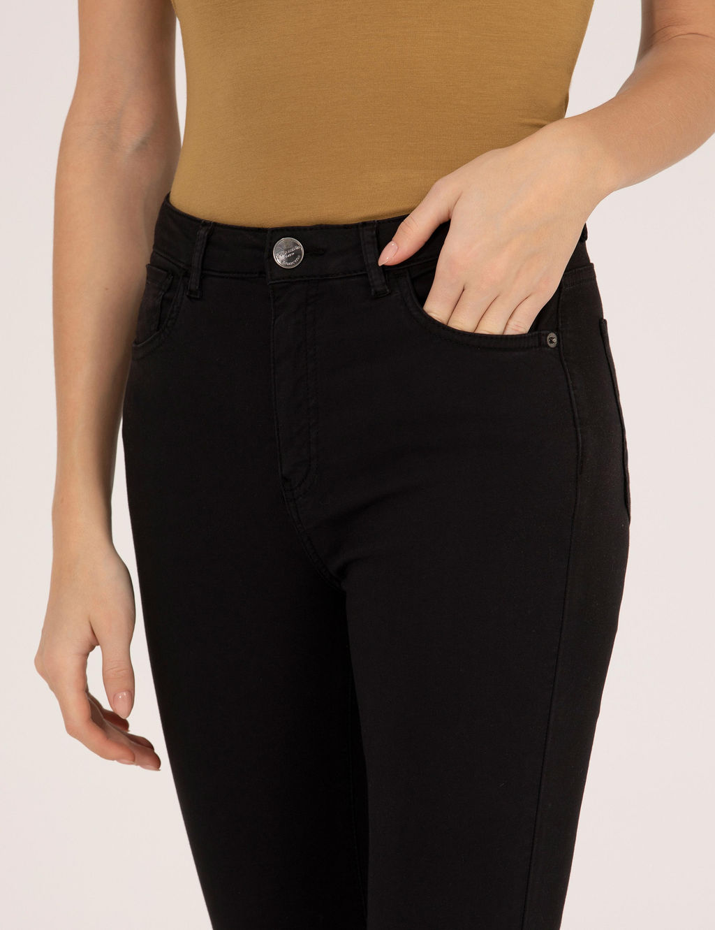 Siyah Skinny Fit Kanvas Pantolon - Pierre cardin фото 5