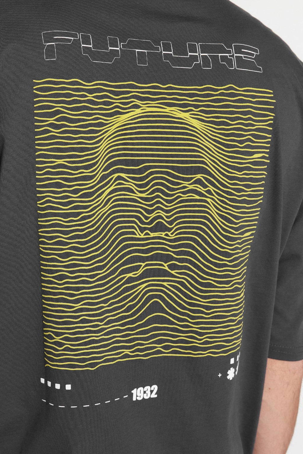 TRENDYOL MAN Antrasit Oversize/Genis Kesim Kabar?k Bask?l? %100 Pamuklu T-Shirt TMNSS23TS00171 - Trendyolmilla фото 28