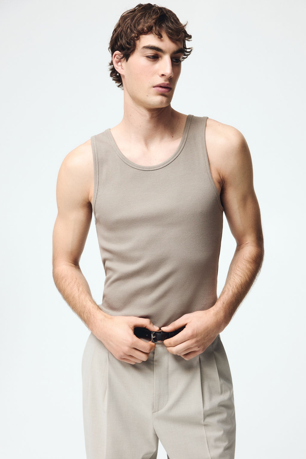 Camiseta sin mangas en canal? Slim Fit - H&m фото 6