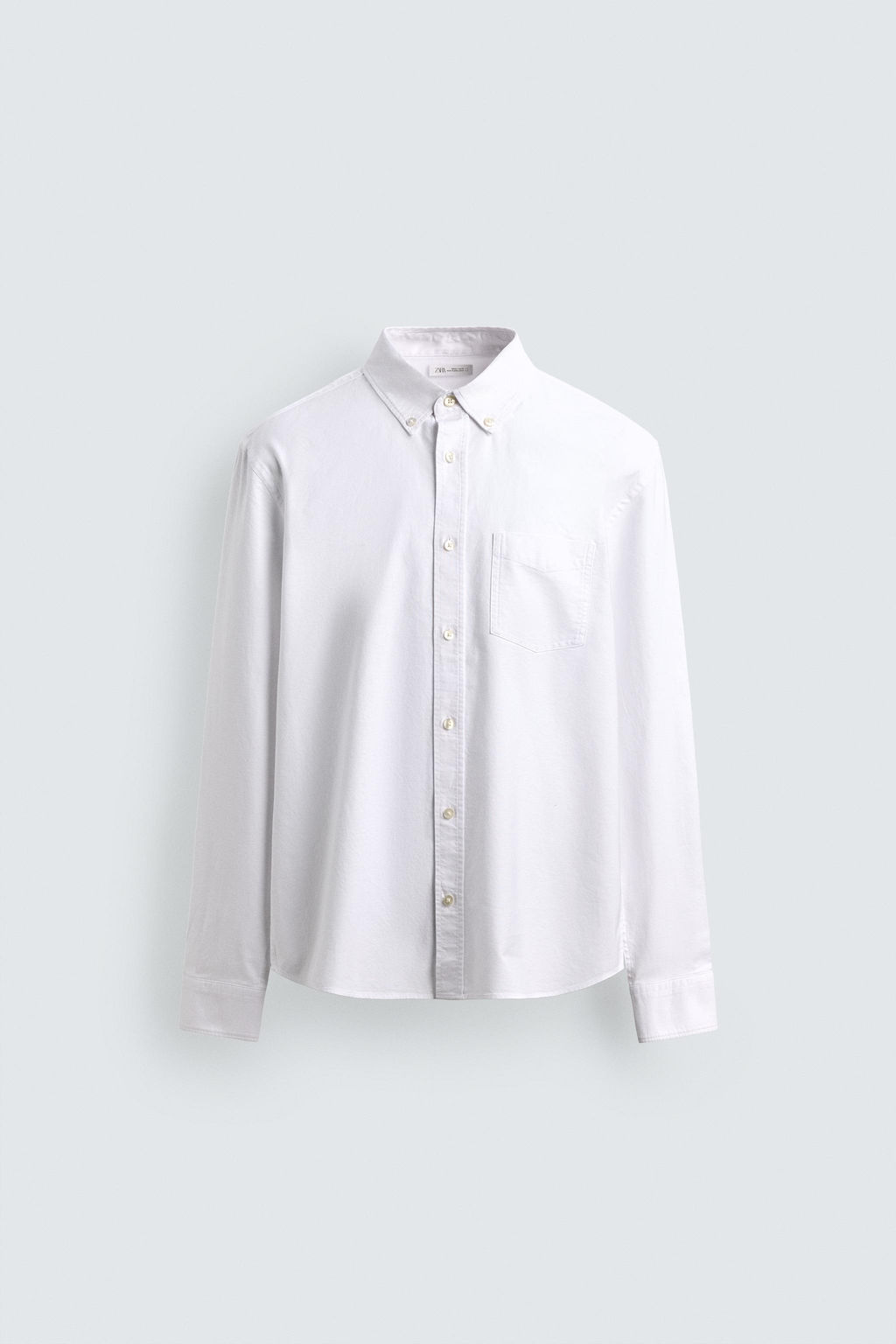 CAMISA ESTRUCTURA OXFORD / Blanco - Zara фото 7