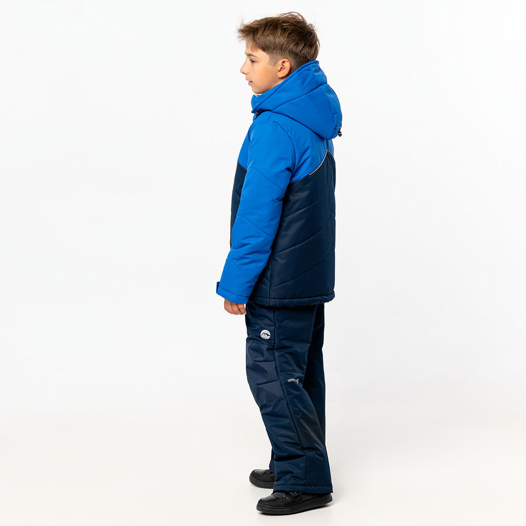 RODOS Утеплённый костюм для мальчика зима М-228д Синий/Васильковый  фото 2