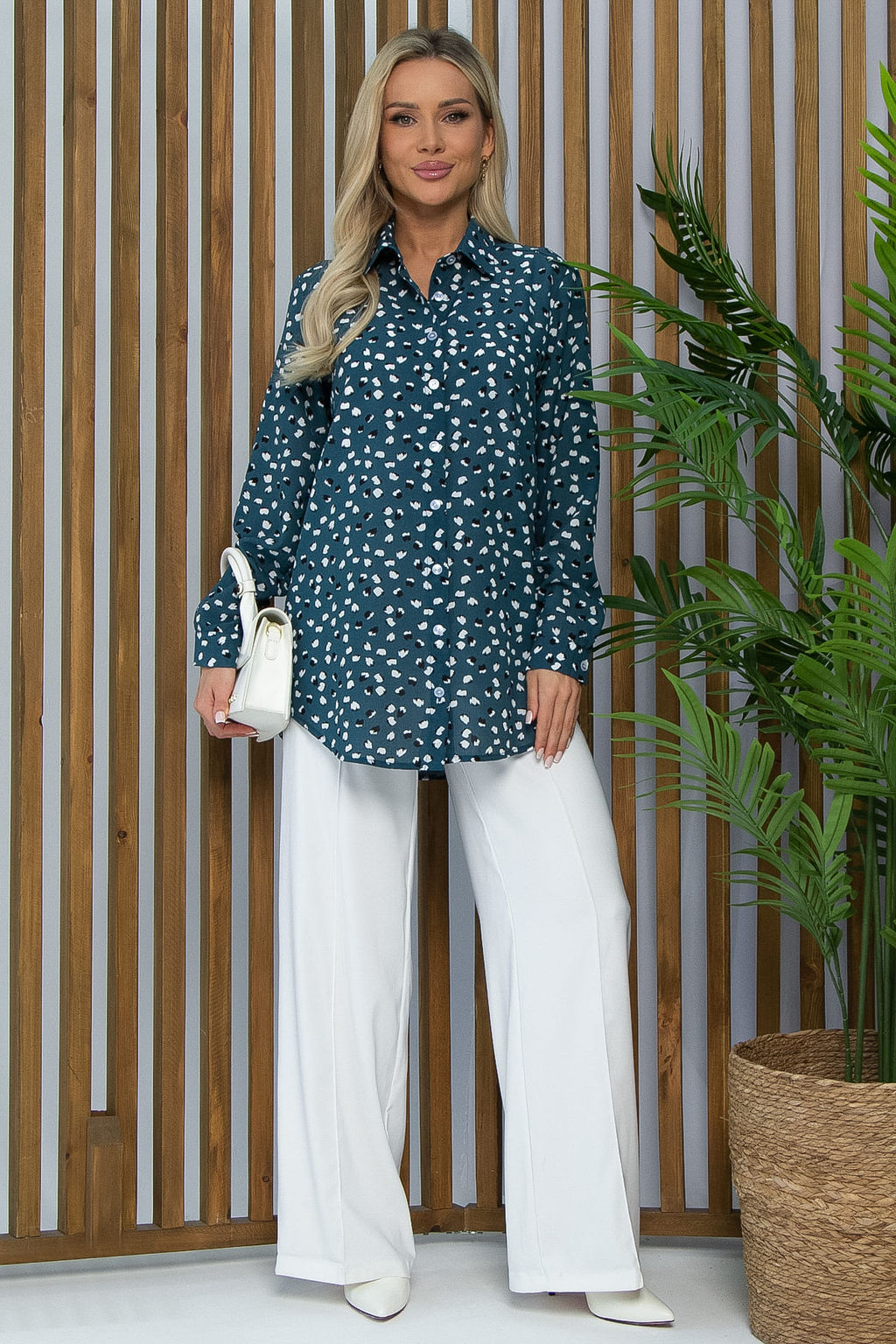 Рубашка Надель  (белая/собаки) Б13843-16М - Lt collection фото 3