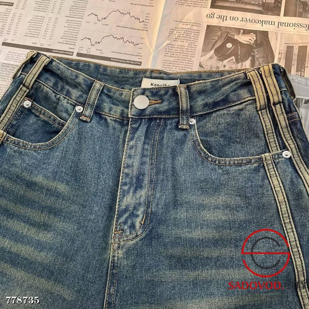 Джинсы с лампасами свободные - Bruno фото 3