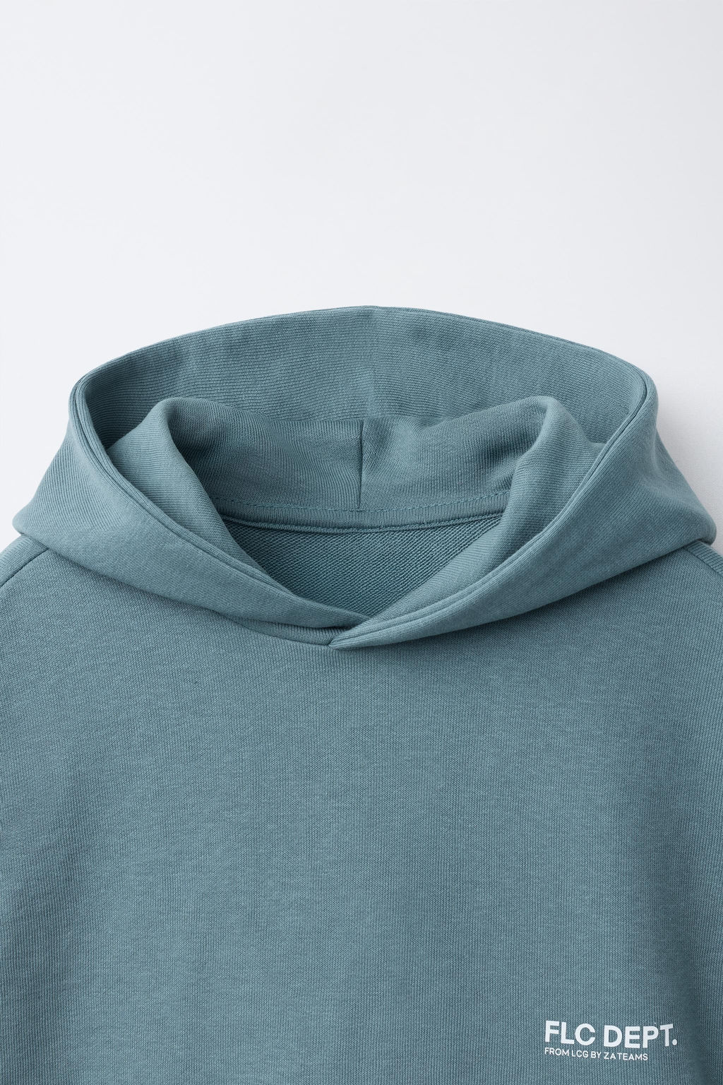 CHALECO CAPUCHA FELPA TEXTO / Azul pato - Zara фото 3