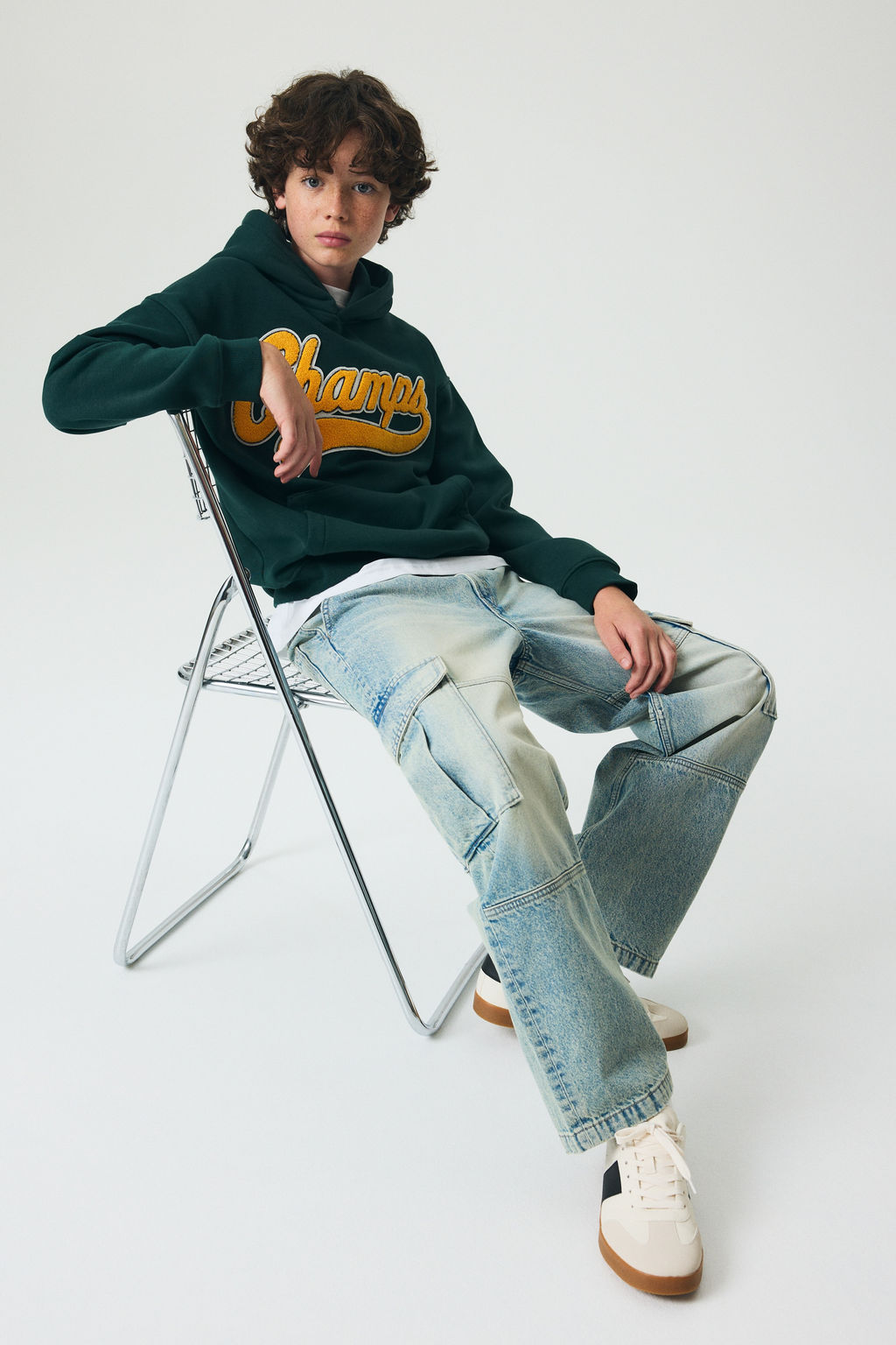 Baggy Fit Cargo Jeans - H&m фото 3
