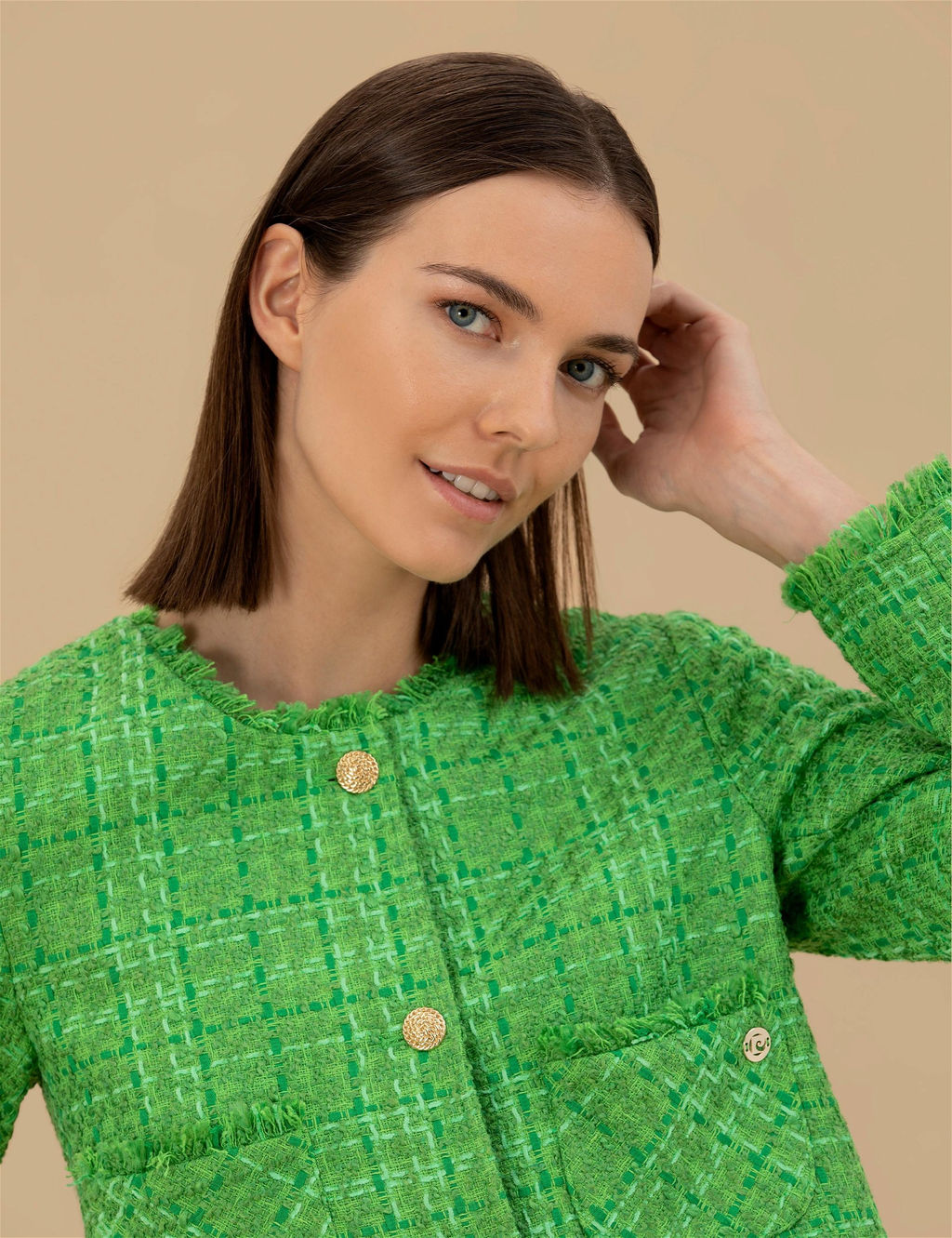 Bisiklet Yaka Crop T_vit Ceket - Pierre cardin фото 2