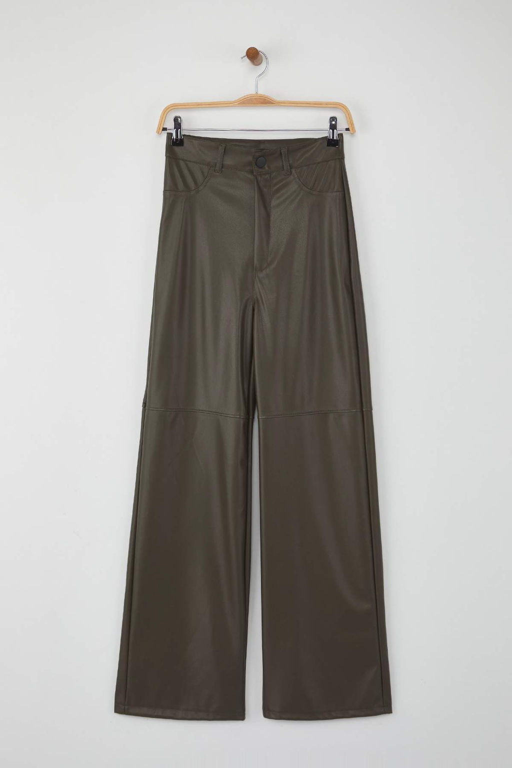 TRENDYOLMILLA Siyah Relaxed/Rahat Straight/Boru Paca Dikis Detayl? Pantolon TWOAW25PL00068 фото 6