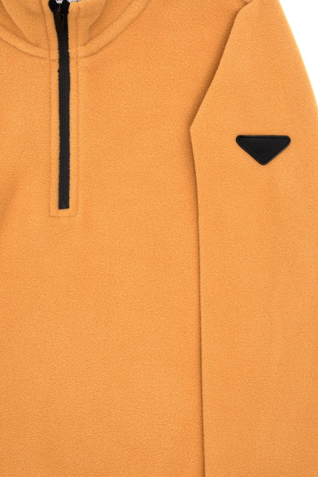 Erkek _ocuk Yar_m Fermuarl_ Camel Polar Sweatshirt