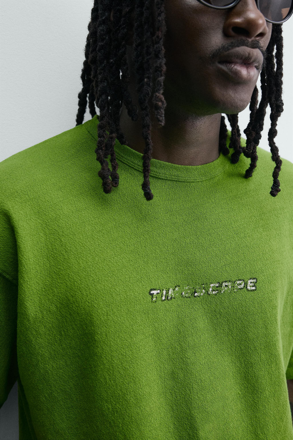 CAMISETA RELAXED FIT ESTAMPADOS LAVADOS / Verde