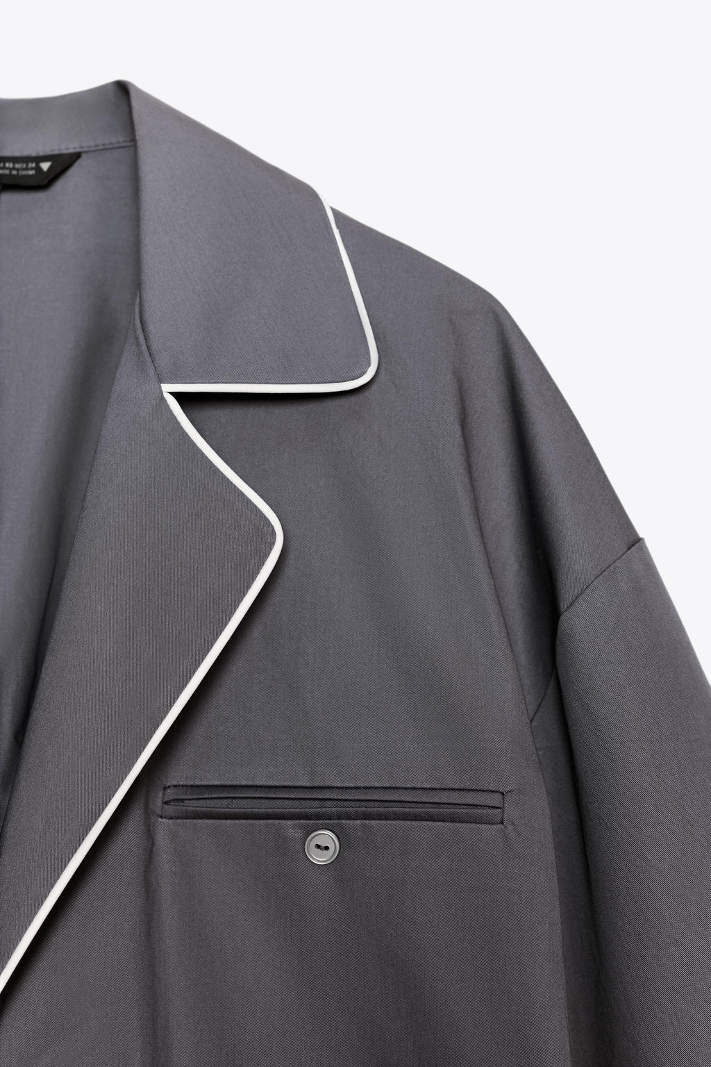 POPLIN PIPED TRIM SHIRT - Zara фото 9