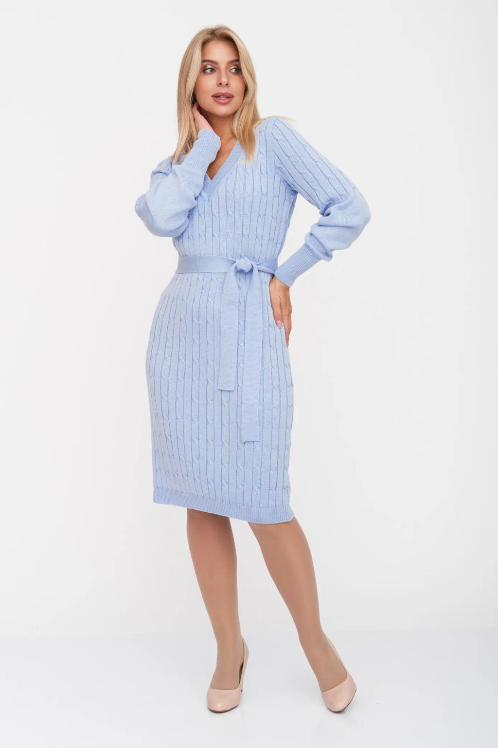 ЗЛАТА Платье М 2991/голубой