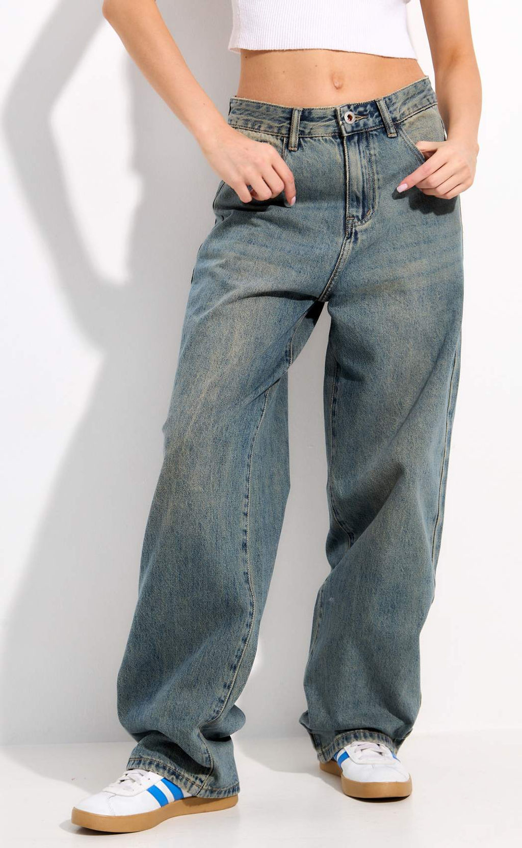 Джинсы F512-01-1 l.blue