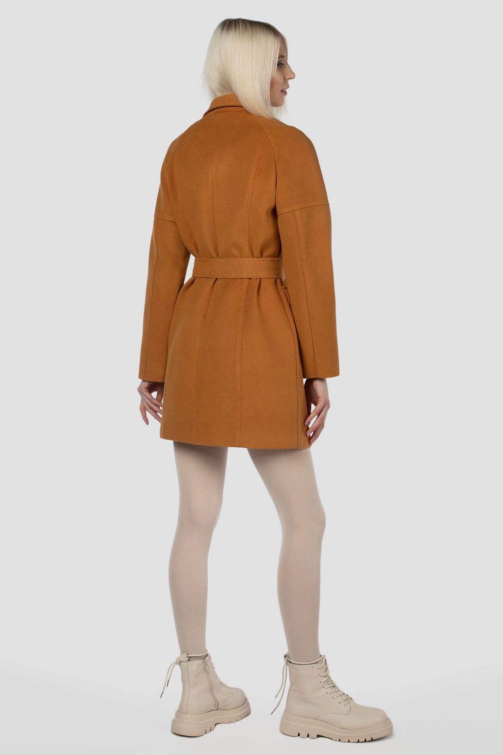 01-05422 Пальто женское демисезонное (пояс) - Империя пальто фото 5