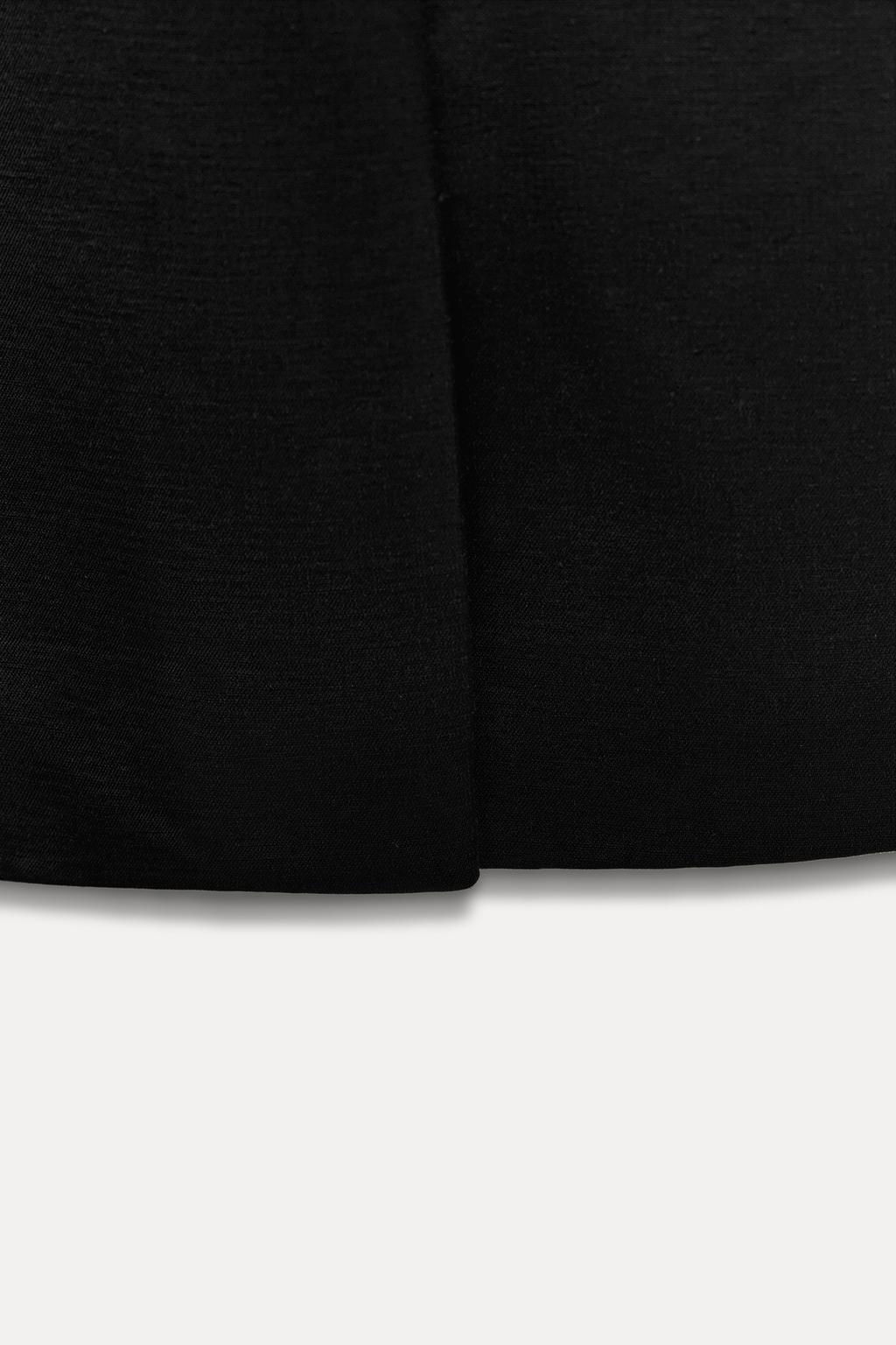 SATIN COAT WITH CONTRAST COLLAR ZW COLLECTION - Zara фото 8