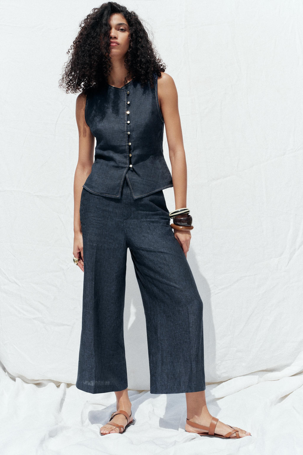 LINEN CULOTTES - Zara фото 13