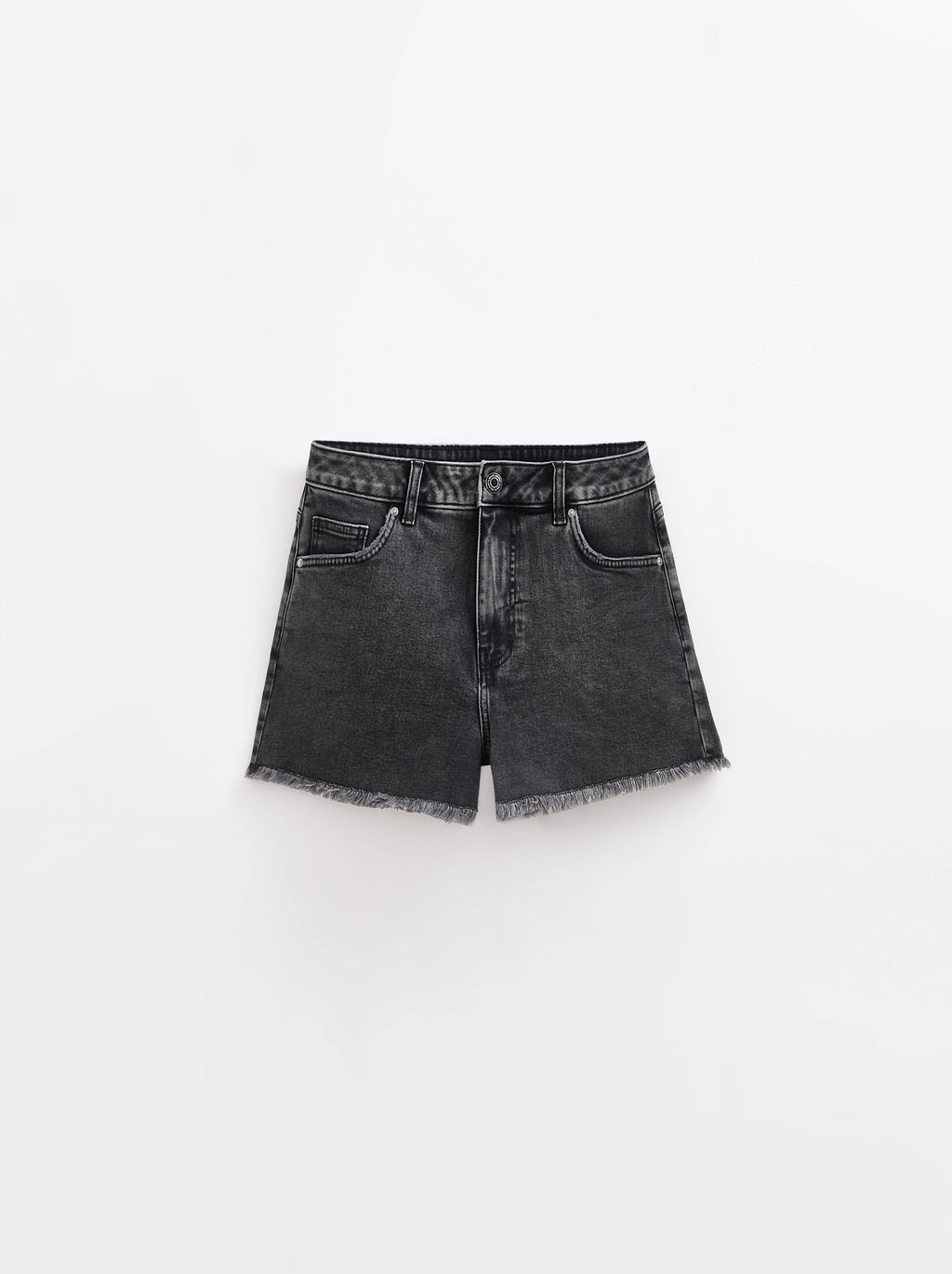 CONTE CON-756 Чёрные джинсовые шорты из eco-friendly денима с бахромой black - Conte elegant фото 7
