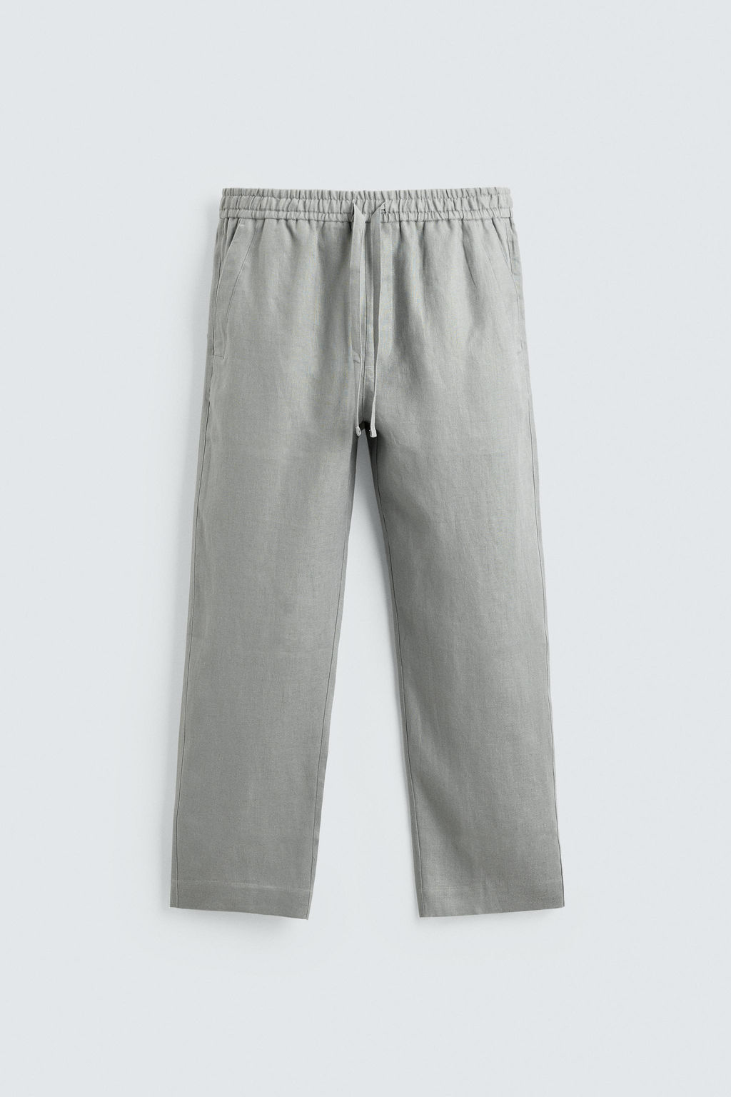 PANTAL?N RELAXED FIT 100% LINO / Marr?n / Topo