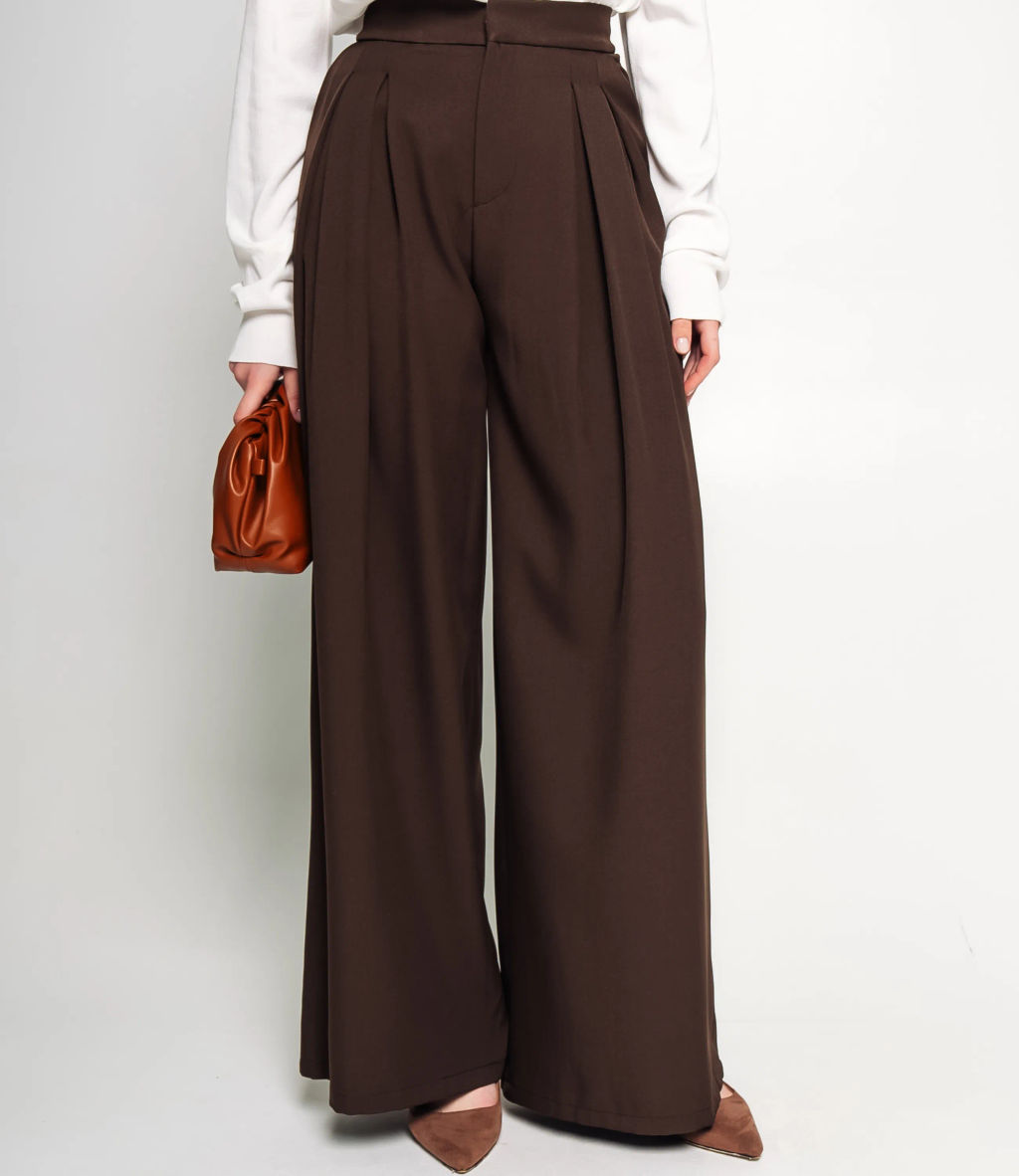 Брюки #КТ1873, шоколадный - Dommod фото 2