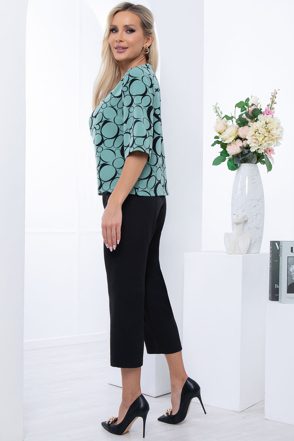 Жакет Гизела (олива) Б6732 - Lt collection фото 3