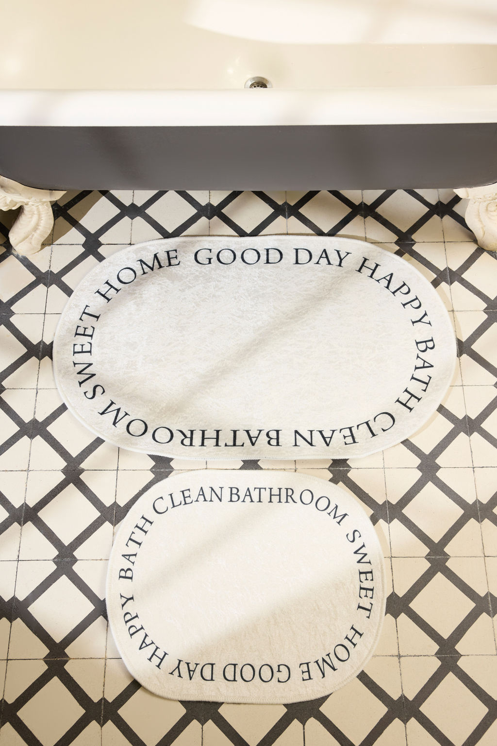 Trendyolmilla Home 2li Bask?l? Kayd?rmaz Tabanl? Banyo Paspas Seti TPHSS25BPS00008  фото 2