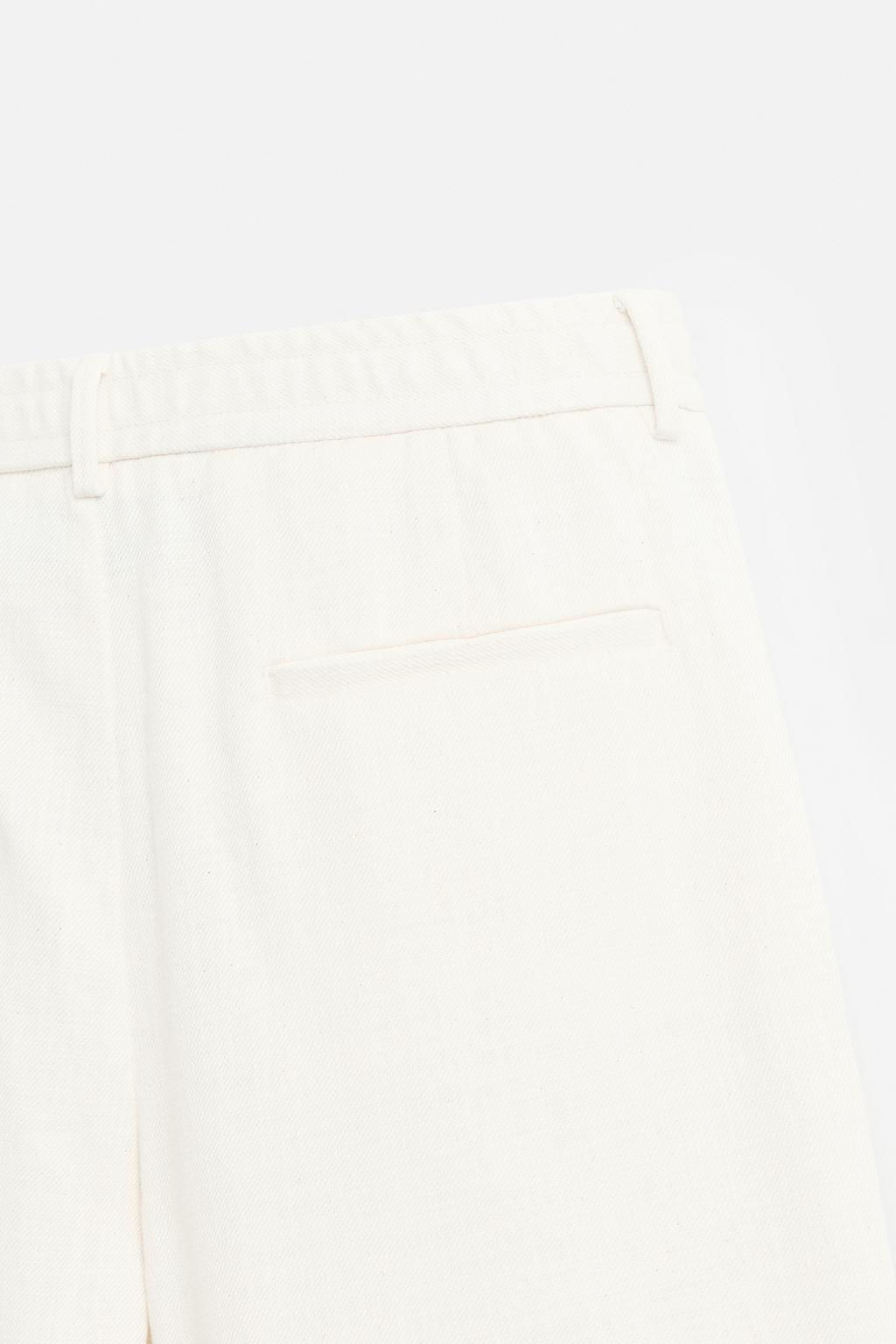 TEXTURED REGULAR FIT TROUSERS - Zara фото 10