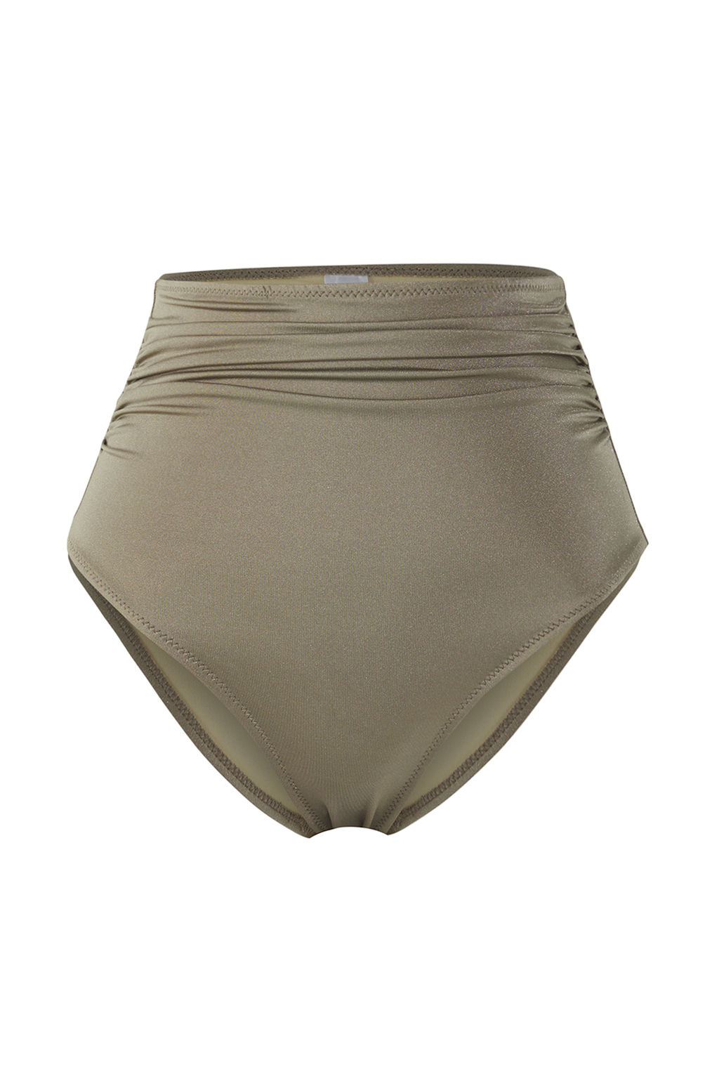 Haki Toparlay?c? Yuksek Bel Hipster Core Bikini Alt? TBESS20BA0018